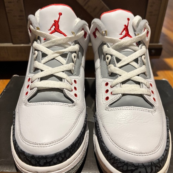 2007 Air Jordan 3 Retro Fire Red main image 4